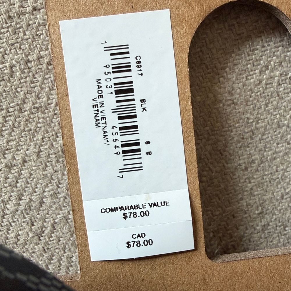 Coach Size 8 Black Signature Monogram Platform Flip Flop Sandals NEW WITH TAGS - Picture 10 of 12